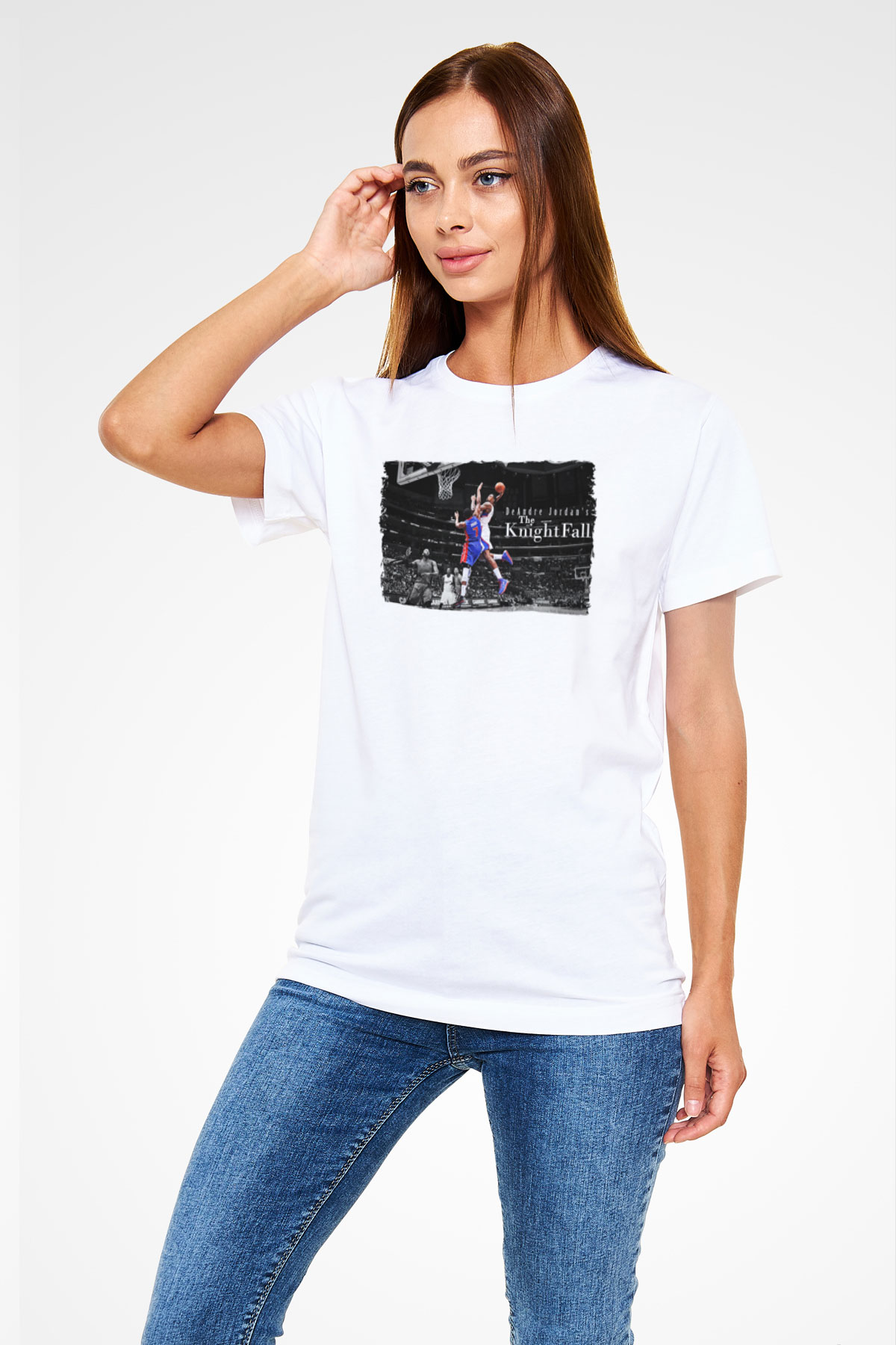 Basketbol Beyaz Unisex Tişört T-Shirt - TişörtFabrikası