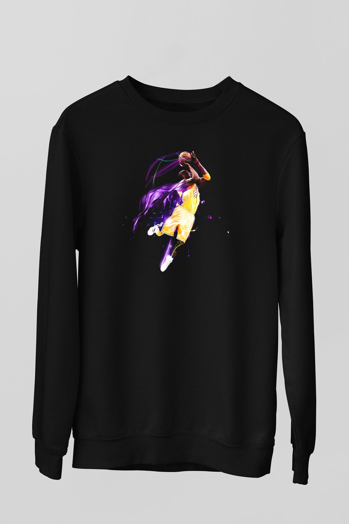 Basketbol Siyah Unisex Sweatshirt