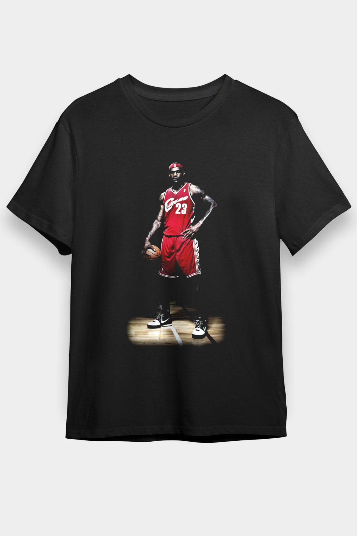 Basketbol Siyah Unisex Tişört T-Shirt - TişörtFabrikası