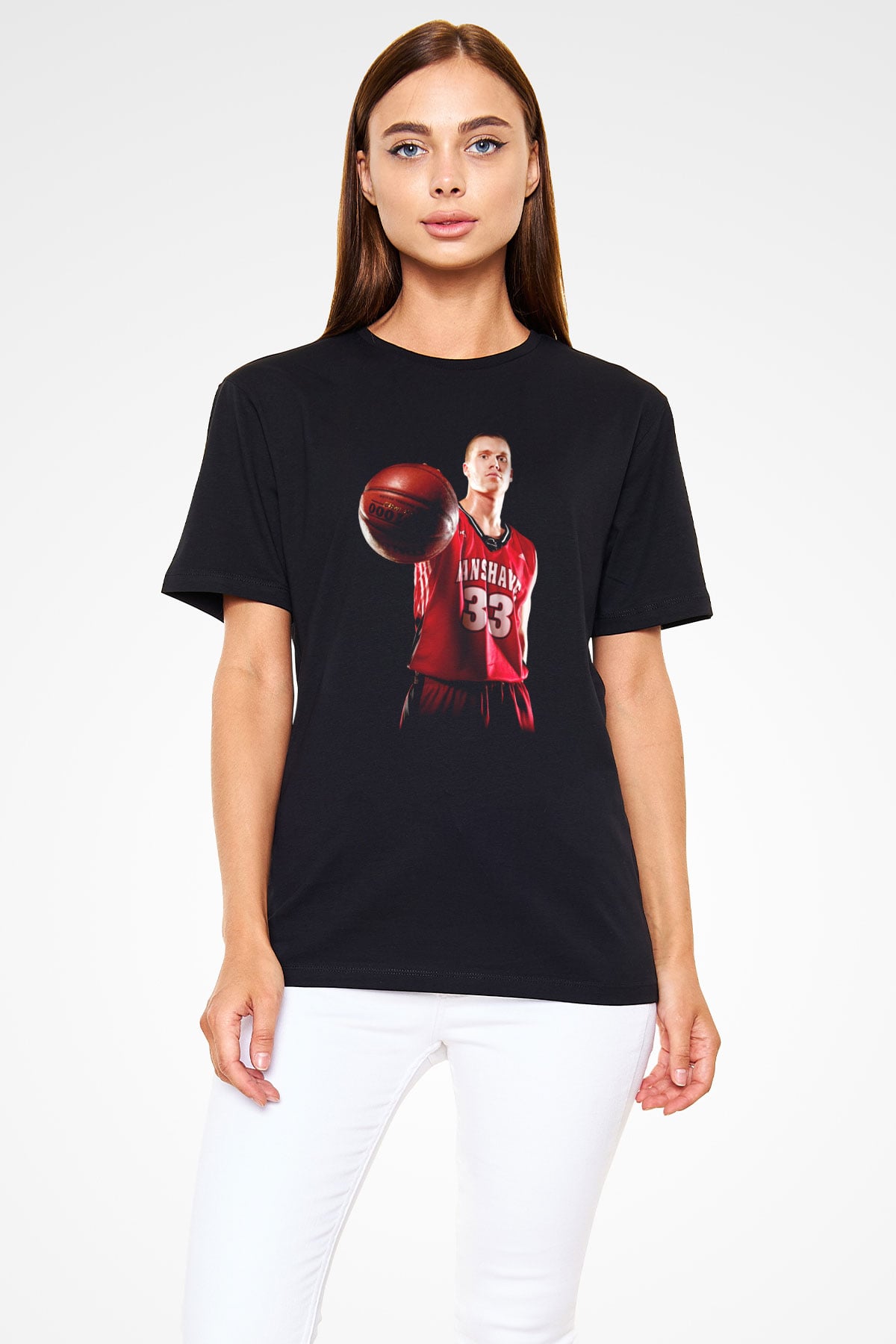 Basketbol Siyah Unisex Tişört T-Shirt - TişörtFabrikası