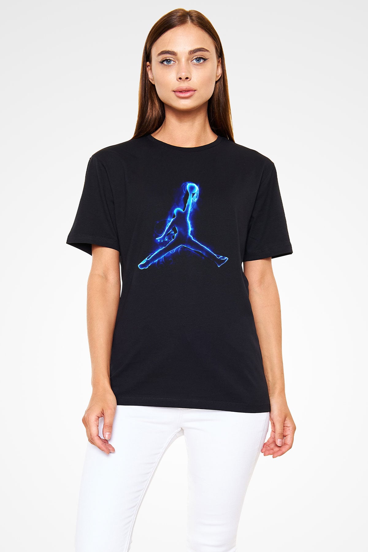 Basketbol Siyah Unisex Tişört T-Shirt - TişörtFabrikası