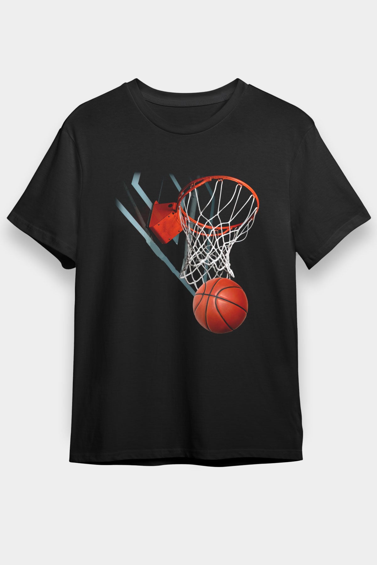 Basketbol Siyah Unisex Tişört T-Shirt - TişörtFabrikası