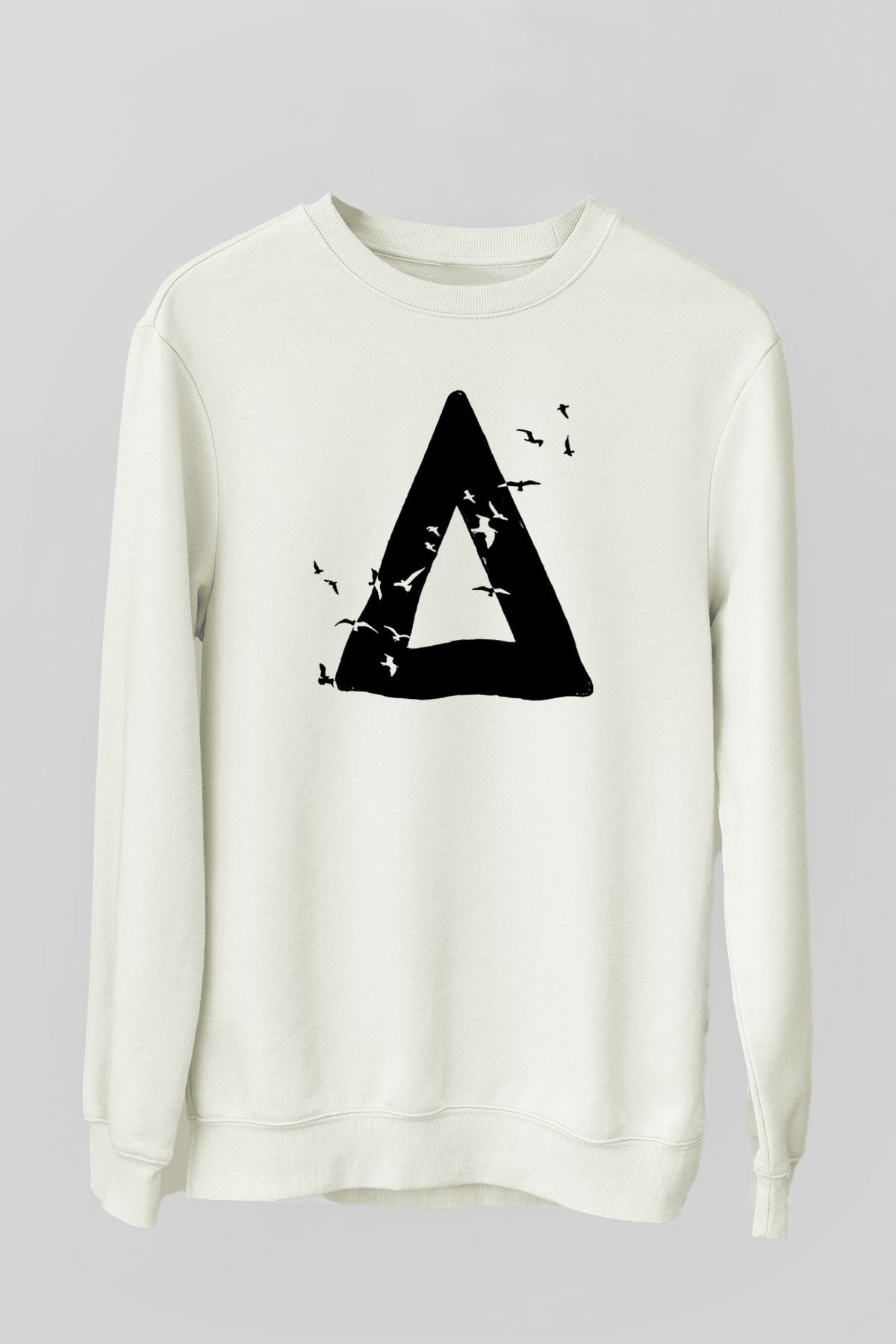 Bastille Beyaz Unisex Sweatshirt