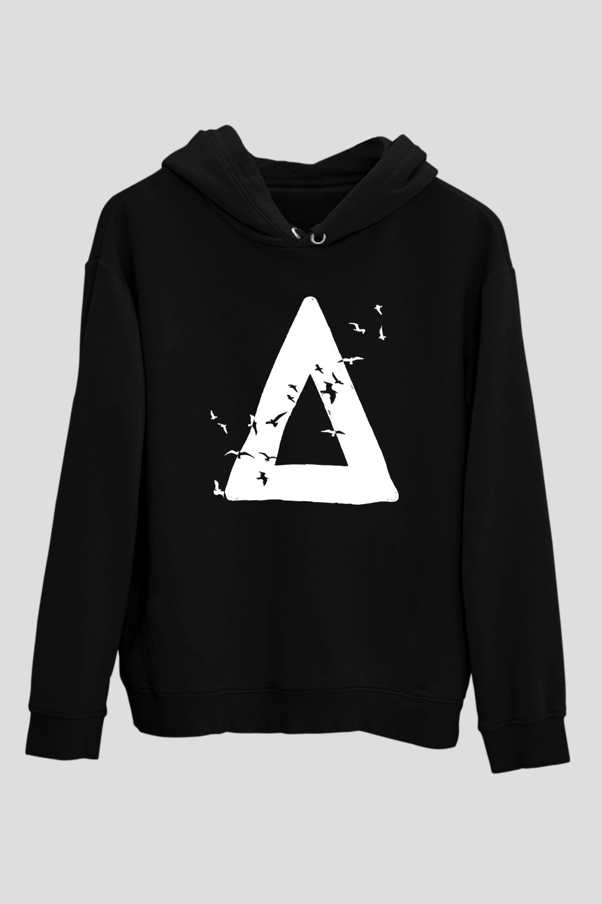 Bastille Siyah Unisex Kapüşonlu Sweatshirt