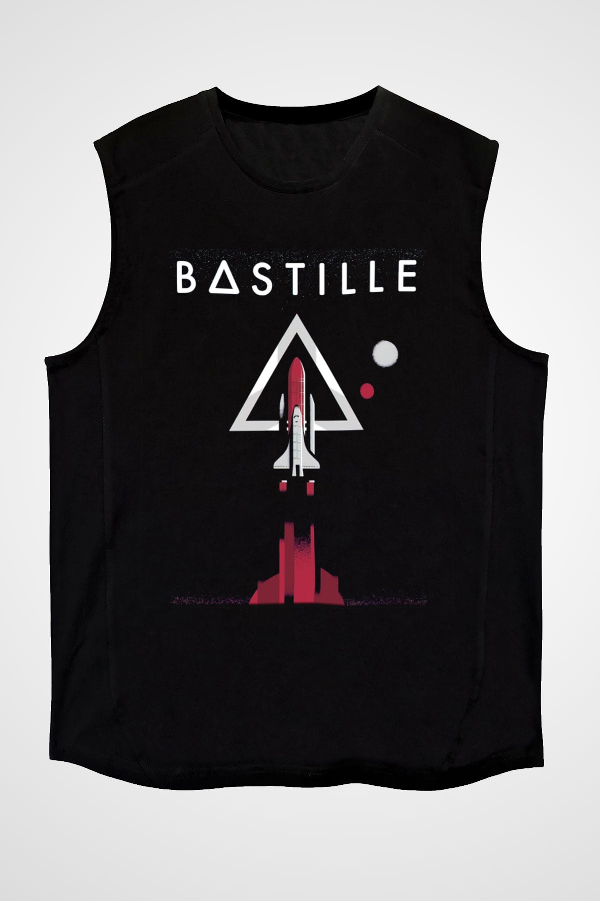 Bastille Siyah Unisex Kolsuz Tişört