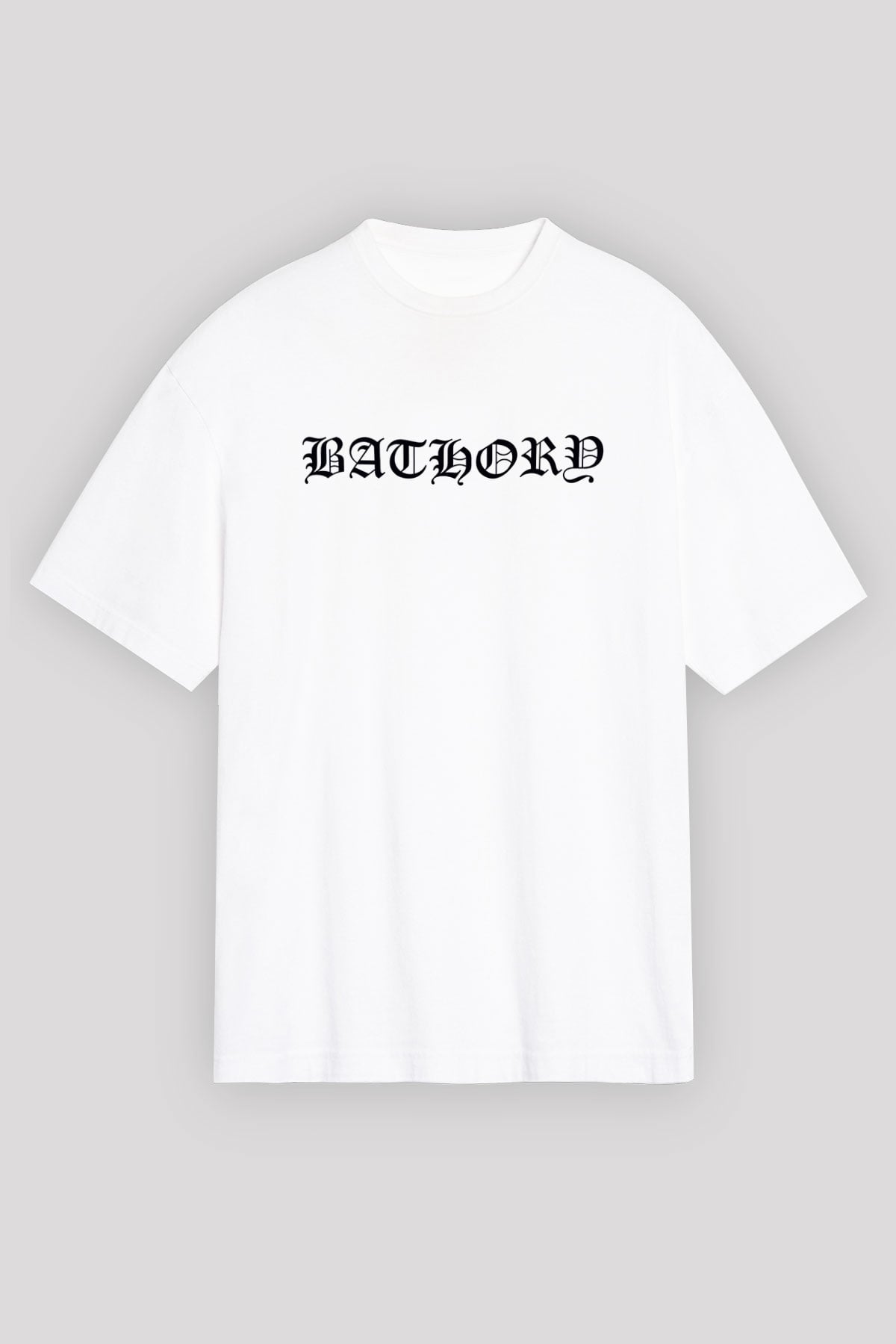 Bathory Beyaz Unisex Tişört T-Shirt - TişörtFabrikası