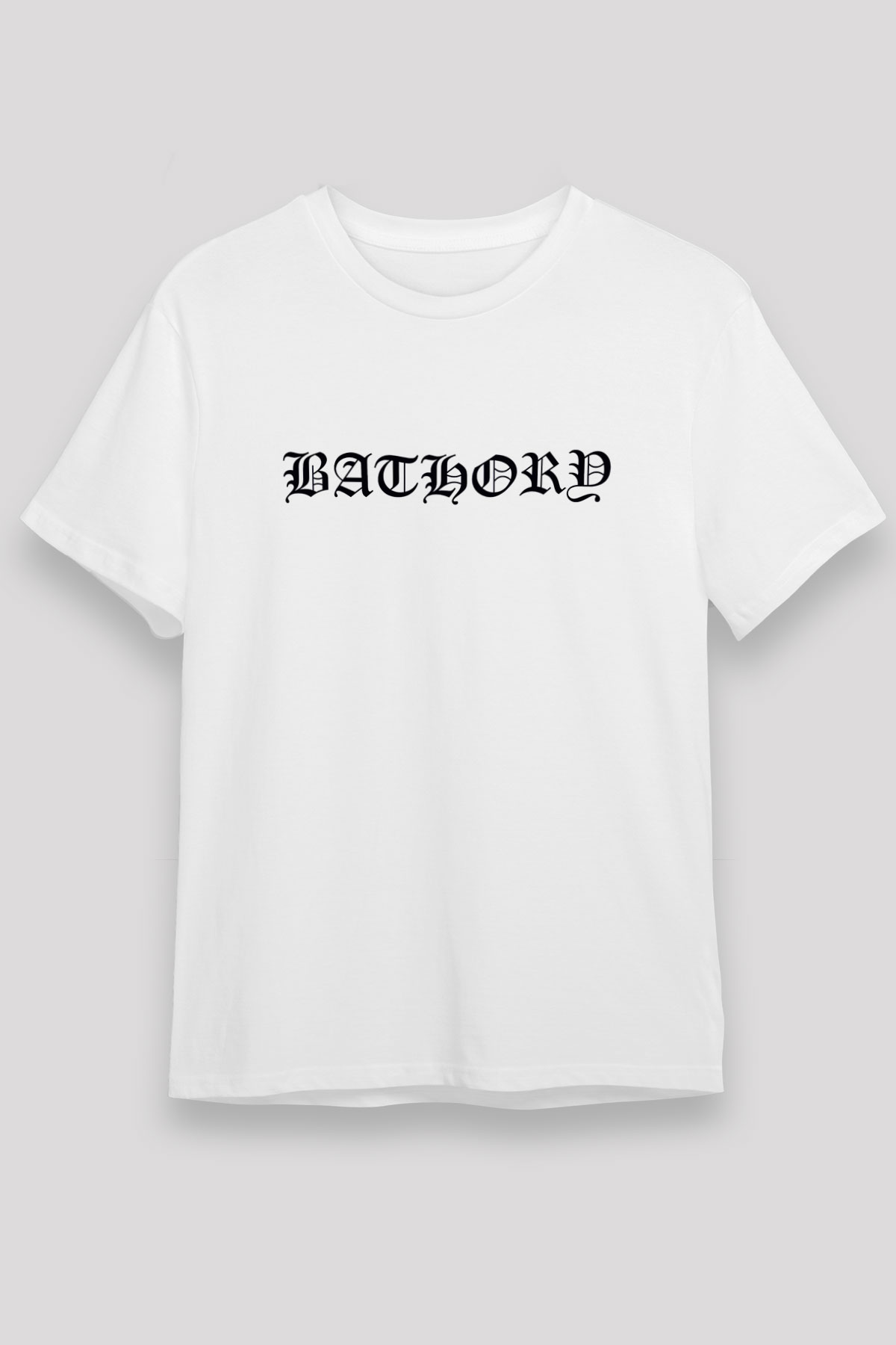 Bathory Beyaz Unisex Tişört T-Shirt - TişörtFabrikası