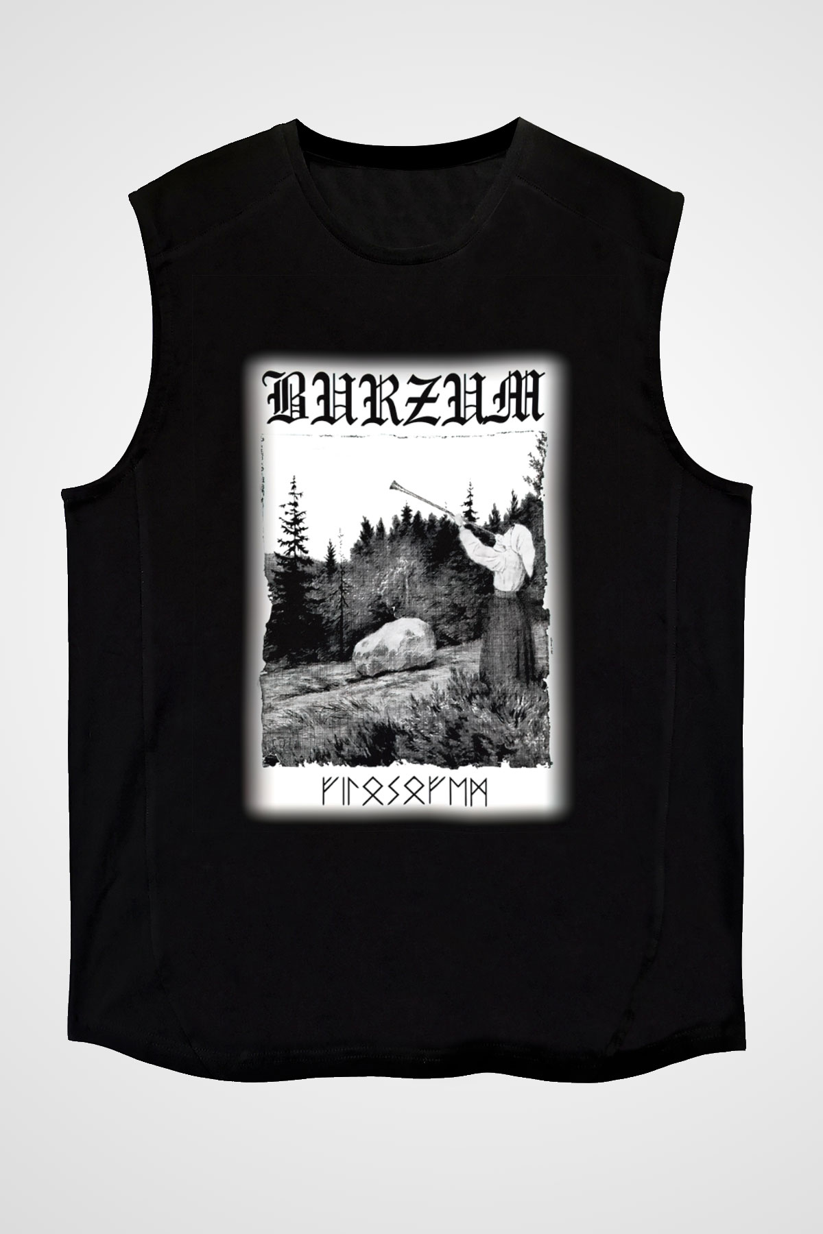 Bathory Siyah Unisex Kolsuz Tişört