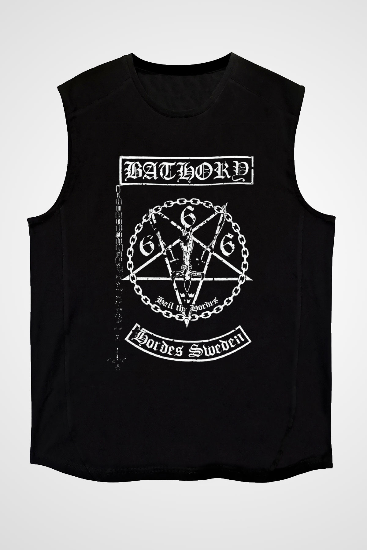 Bathory Siyah Unisex Kolsuz Tişört