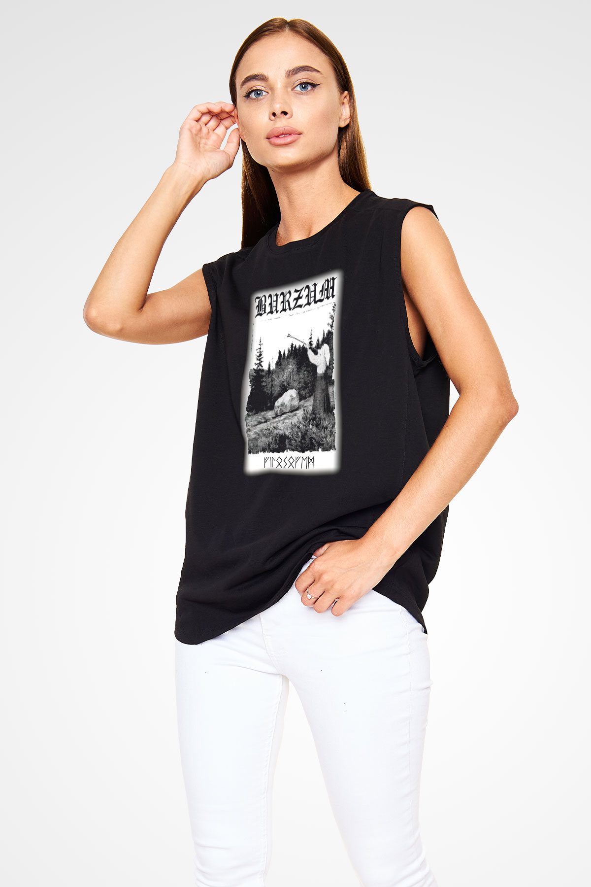 Bathory Siyah Unisex Kolsuz Tişört