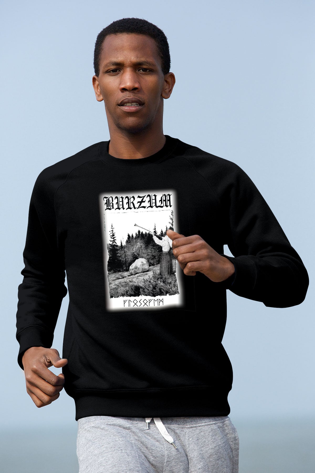 Bathory Siyah Unisex Sweatshirt