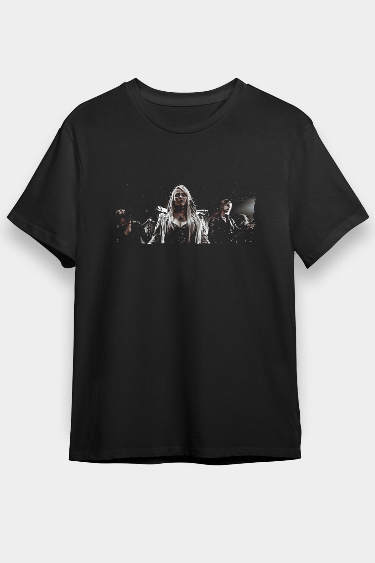 Battle Beast Baskılı Unisex Siyah Tişört - Tshirt
