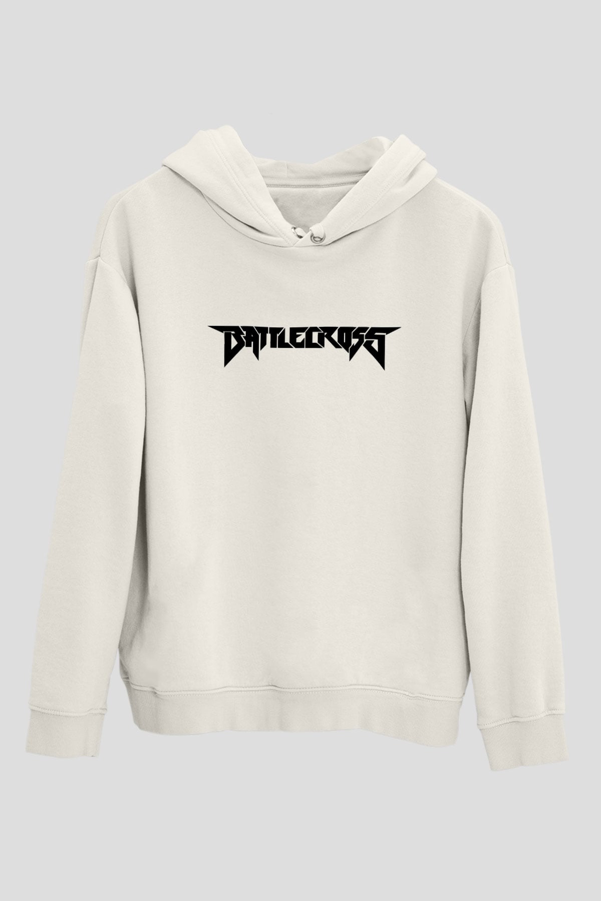 Battlecross Beyaz Unisex Kapüşonlu Sweatshirt