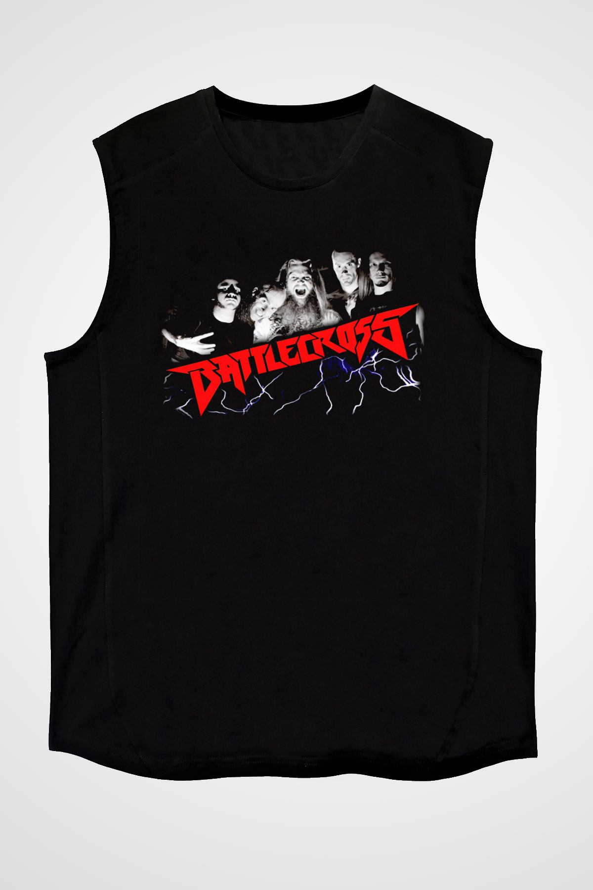 Battlecross Siyah Unisex Kolsuz Tişört