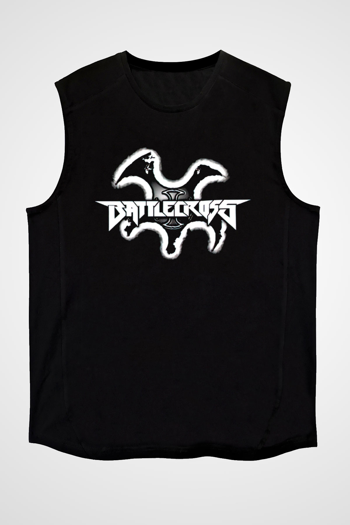 Battlecross Siyah Unisex Kolsuz Tişört