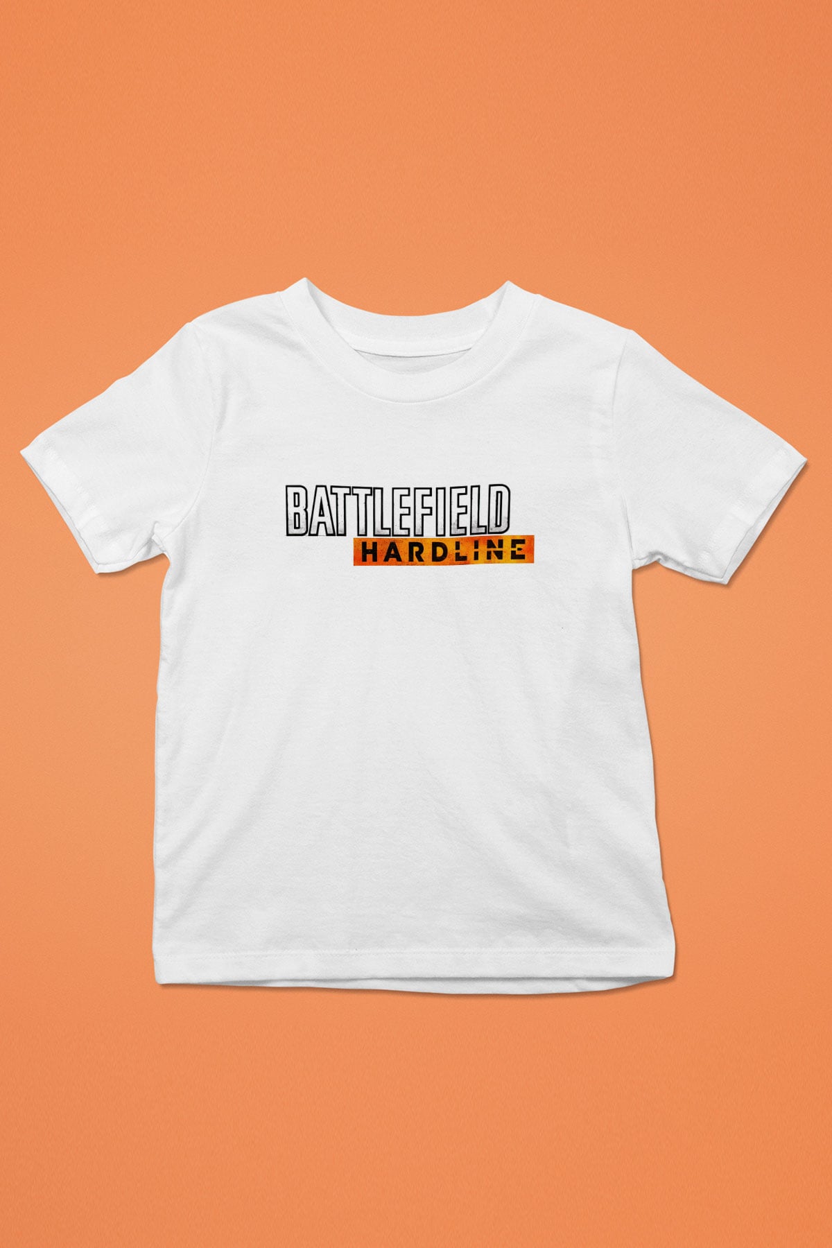 Battlefield Baskılı Beyaz Unisex Çocuk Tişört
