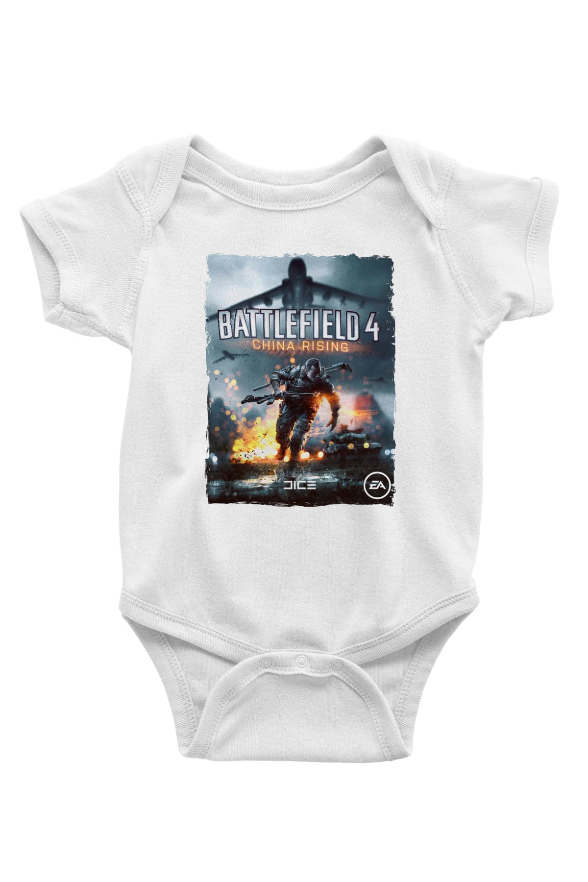 Battlefield Beyaz Bebek Body - Zıbın