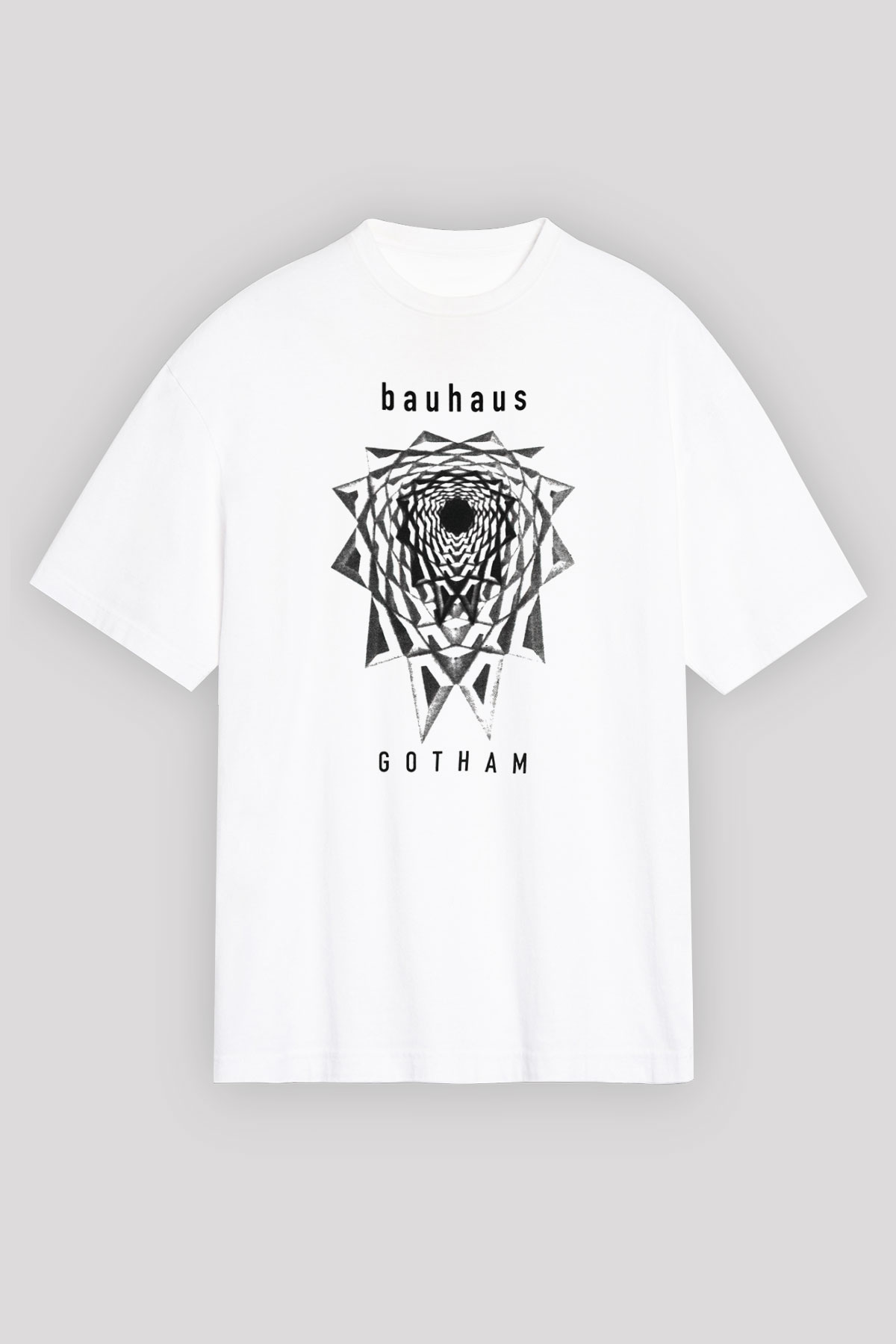 Bauhaus Beyaz Unisex Oversize Tişört T-Shirt