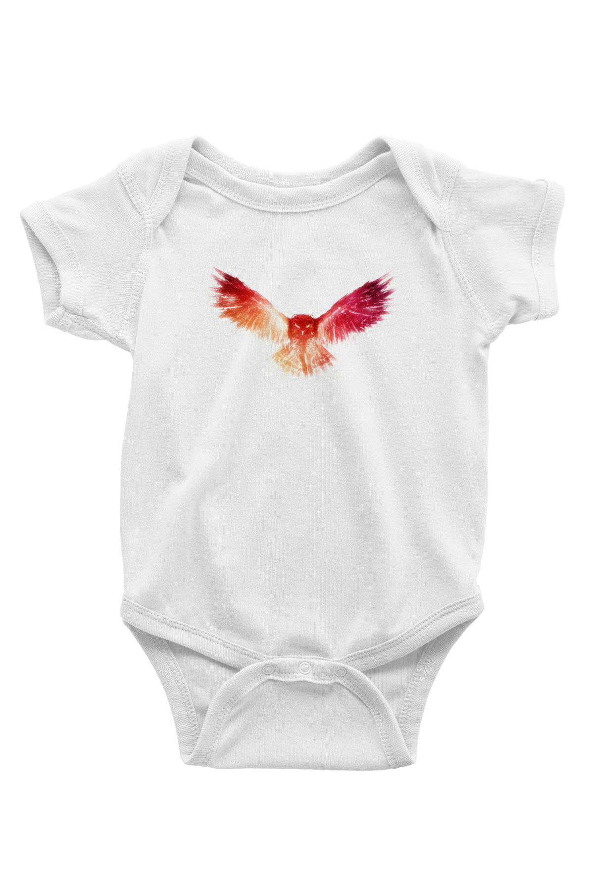 Baykuş Beyaz Bebek Body - Zıbın