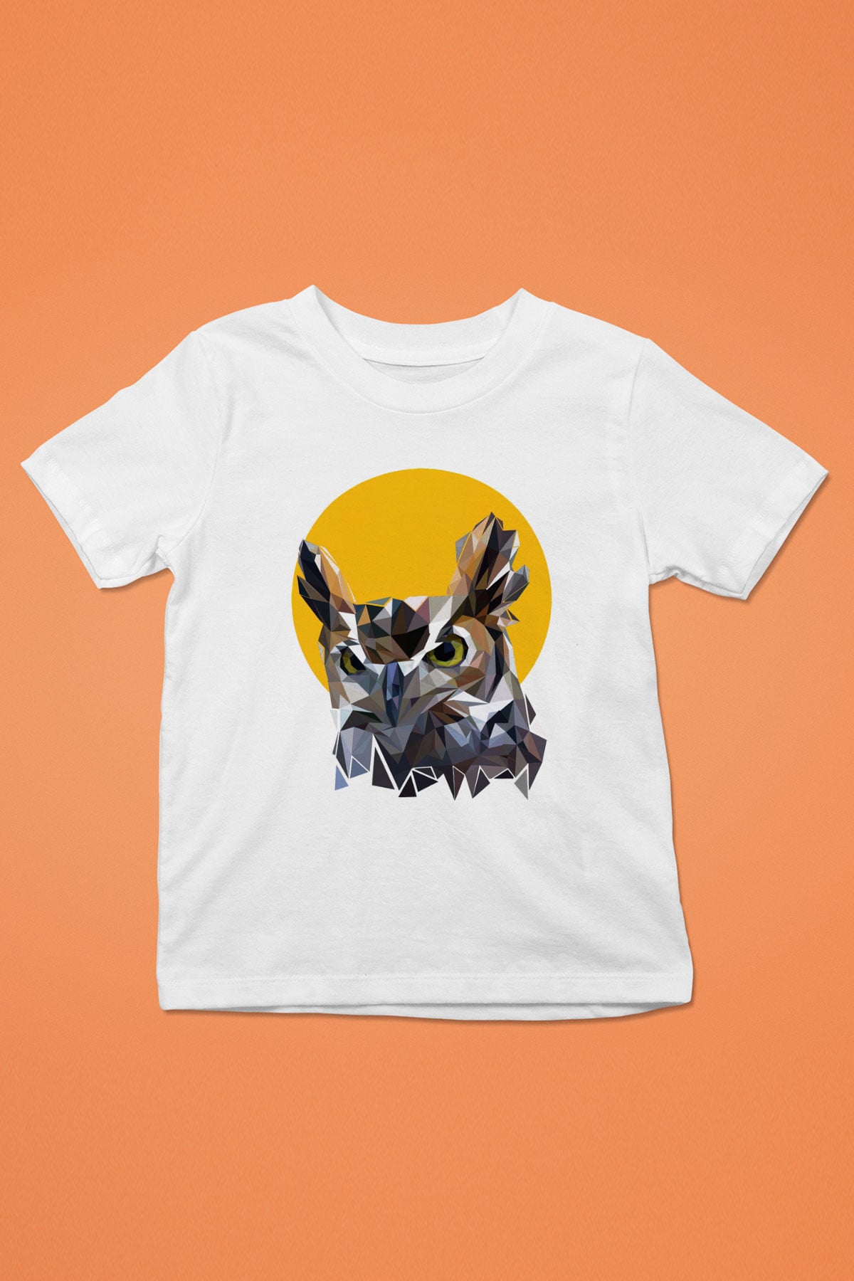 Baykuş Beyaz Unisex Çocuk Tişört