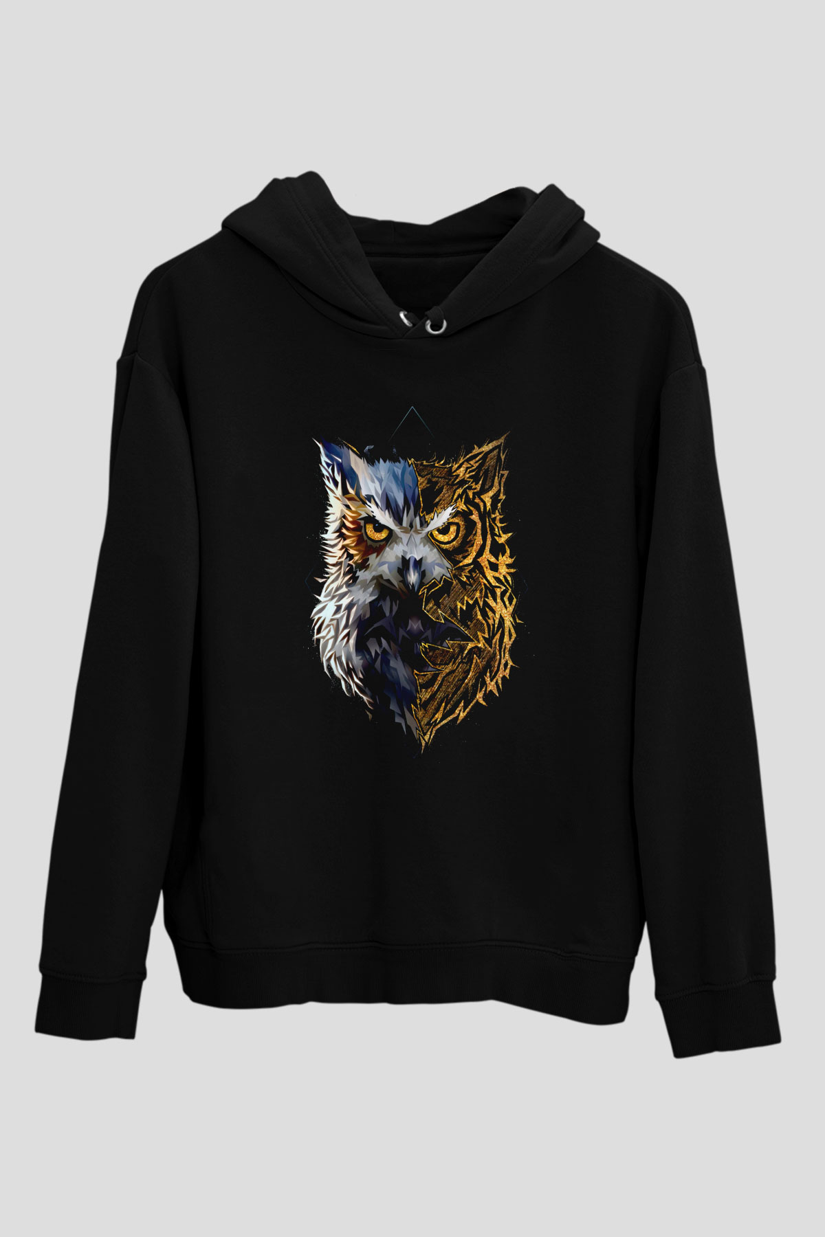 BaykuşSiyah  Unisex Hoodie