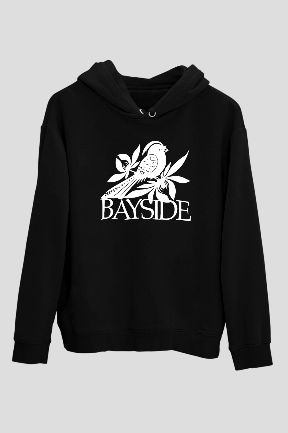 Bayside Siyah Unisex Kapüşonlu Sweatshirt
