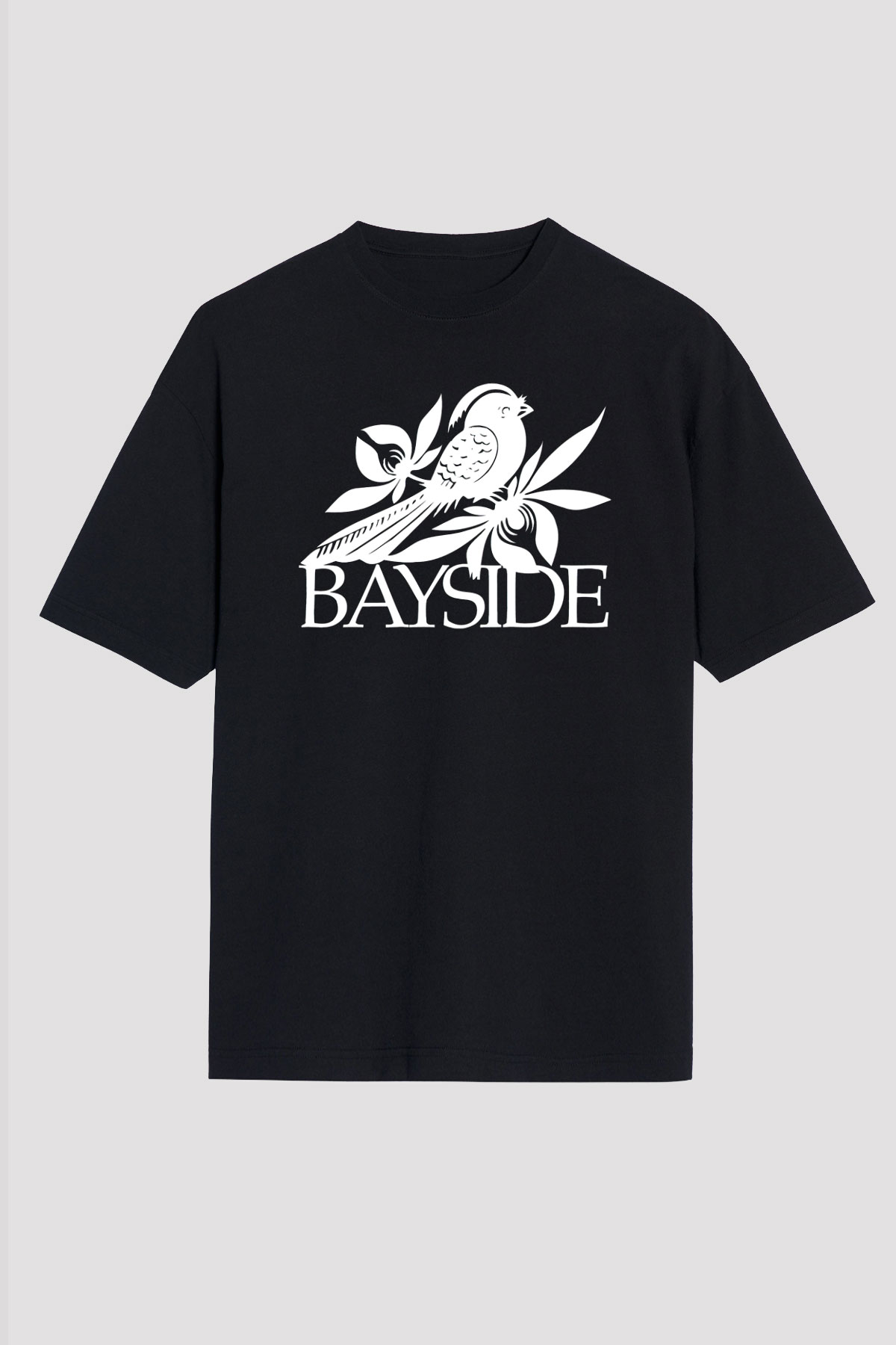 Bayside Siyah Oversize Tişört Oversize T-shirt - TişörtFabrikası