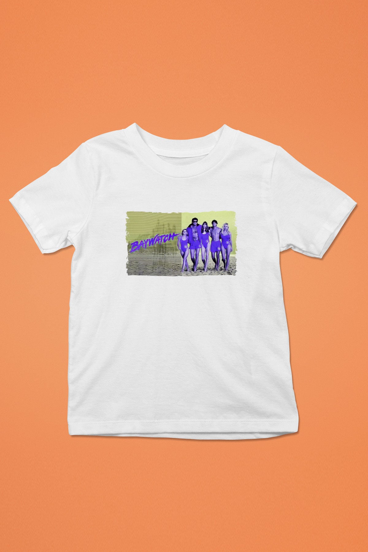 Baywatch Beyaz Unisex Çocuk Tişört