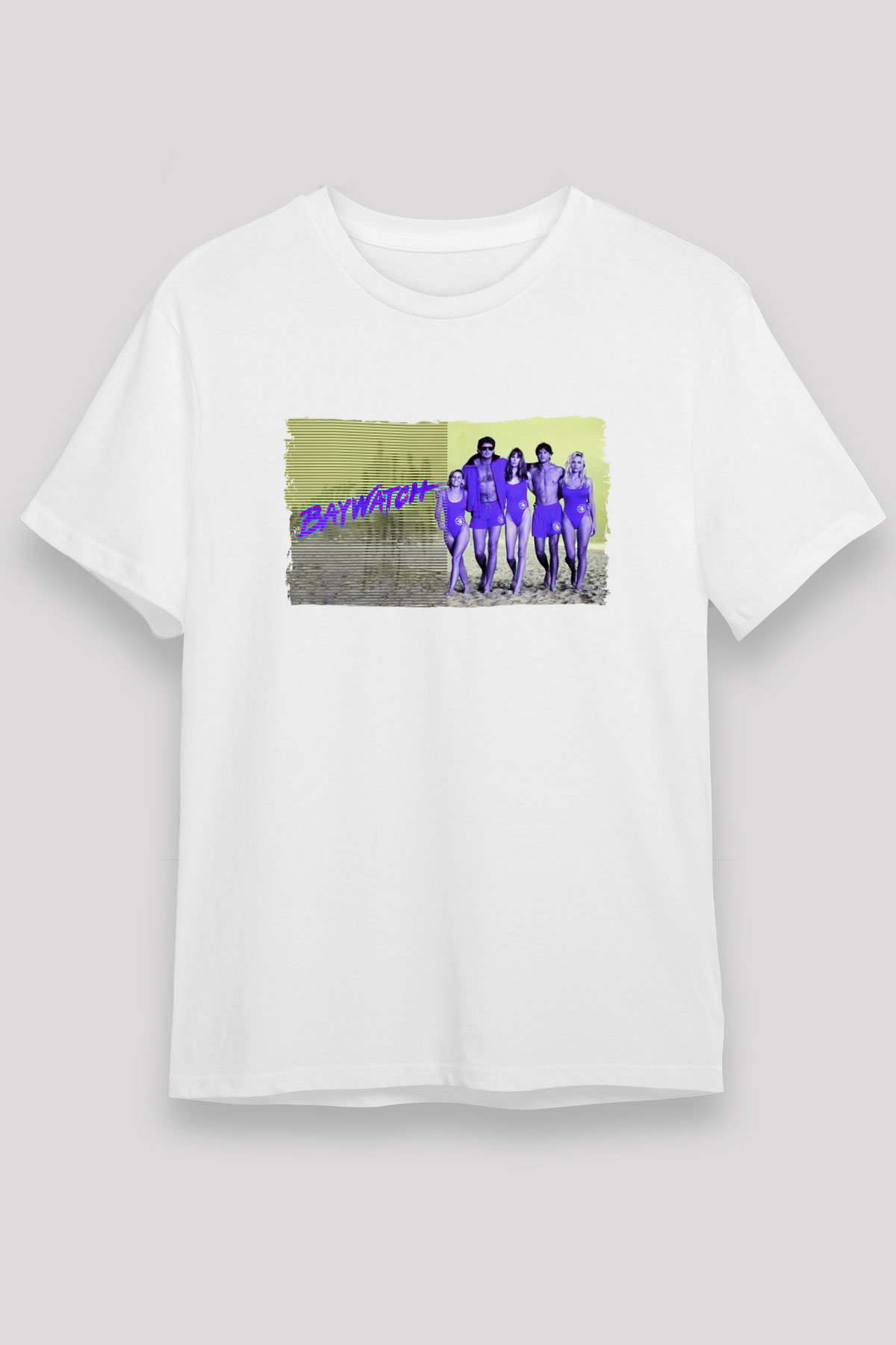 Baywatch Beyaz Unisex Tişört T-Shirt