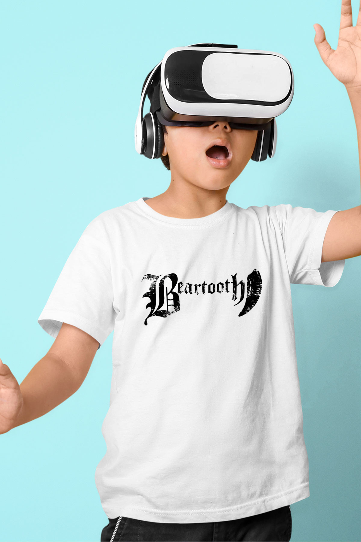 Beartooth Baskılı Beyaz Unisex Çocuk Tişört