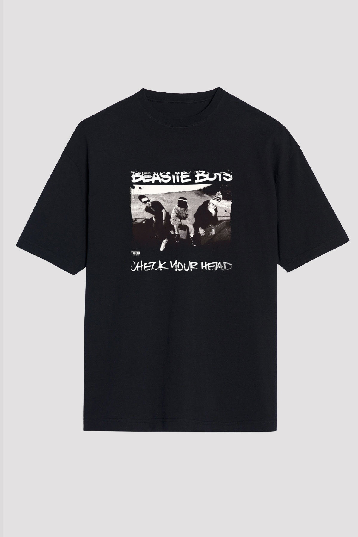 Beastie Boys Baskılı Unisex Oversize Siyah Tişört