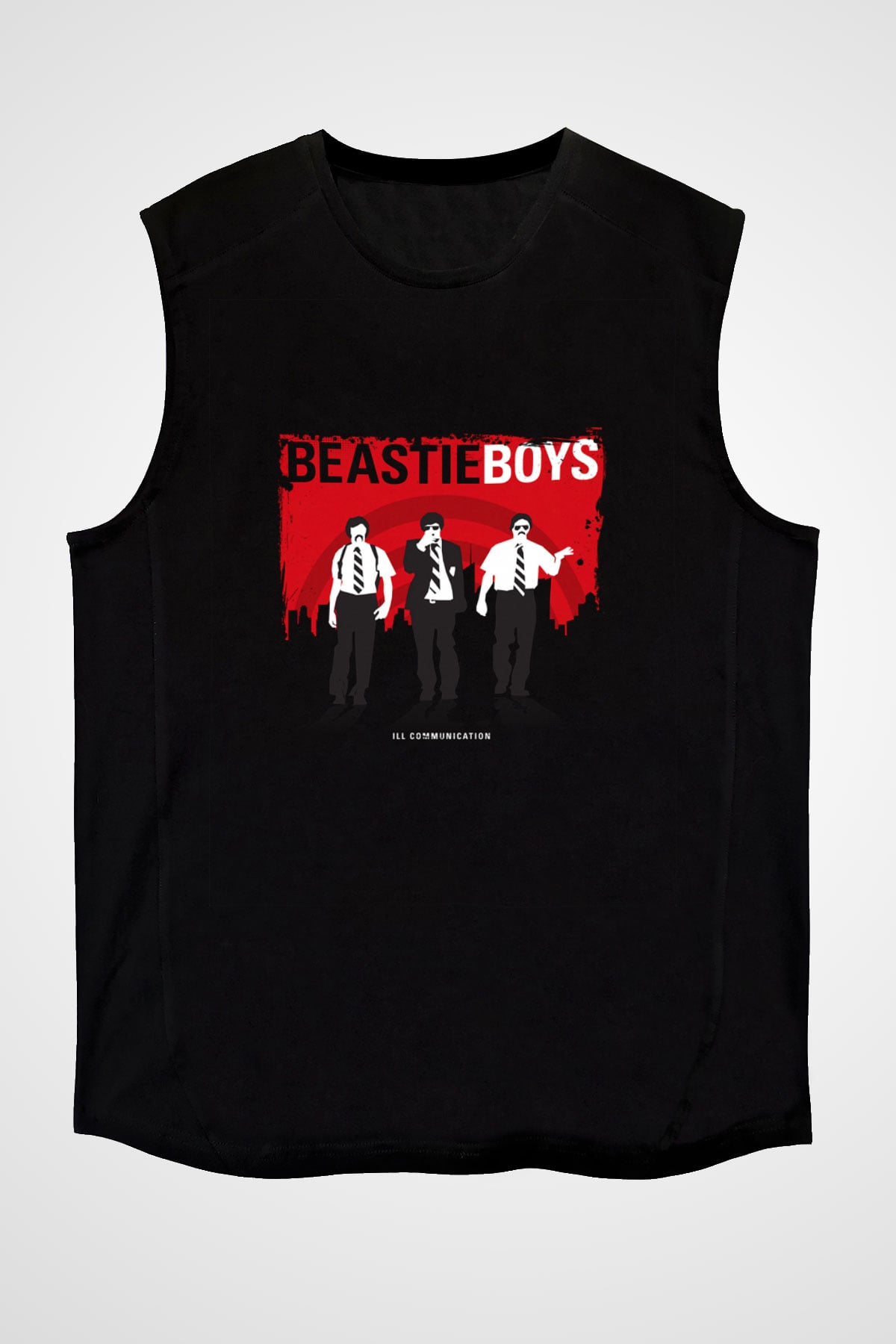 Beastie Boys Baskılı Unisex Siyah Kolsuz Tişört