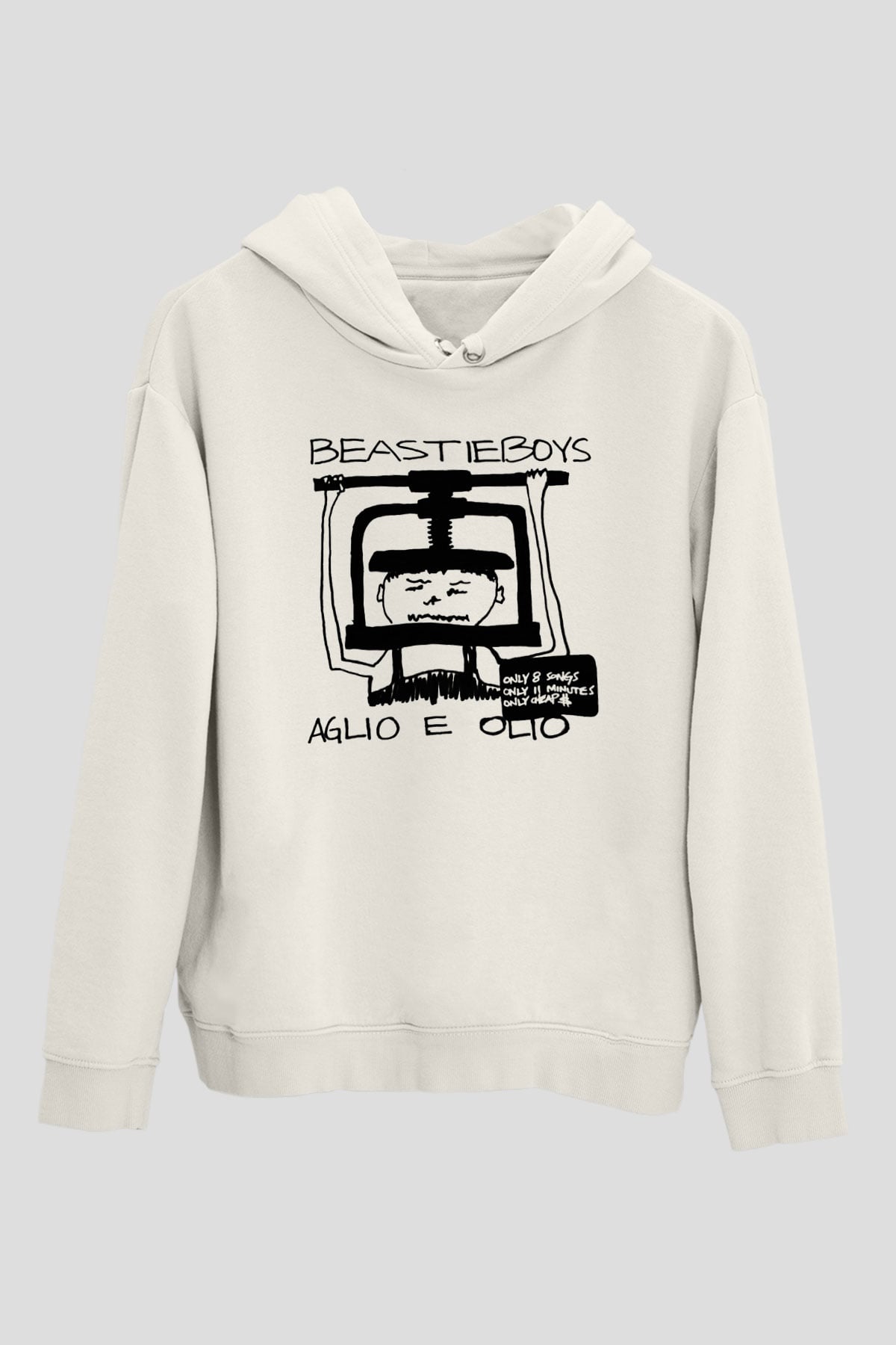Beastie Boys Beyaz Unisex Kapşonlu Sweatshirt