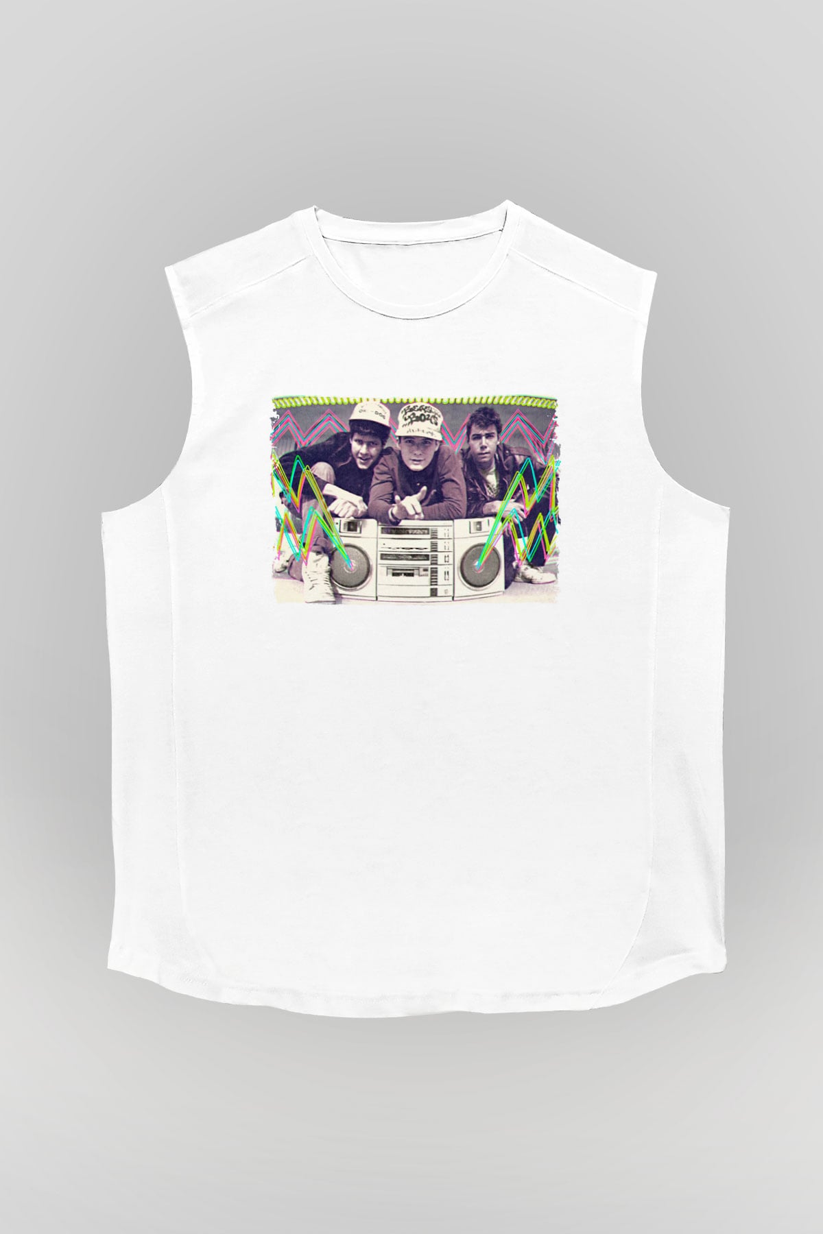 Beastie Boys Beyaz Unisex Kolsuz Tişört