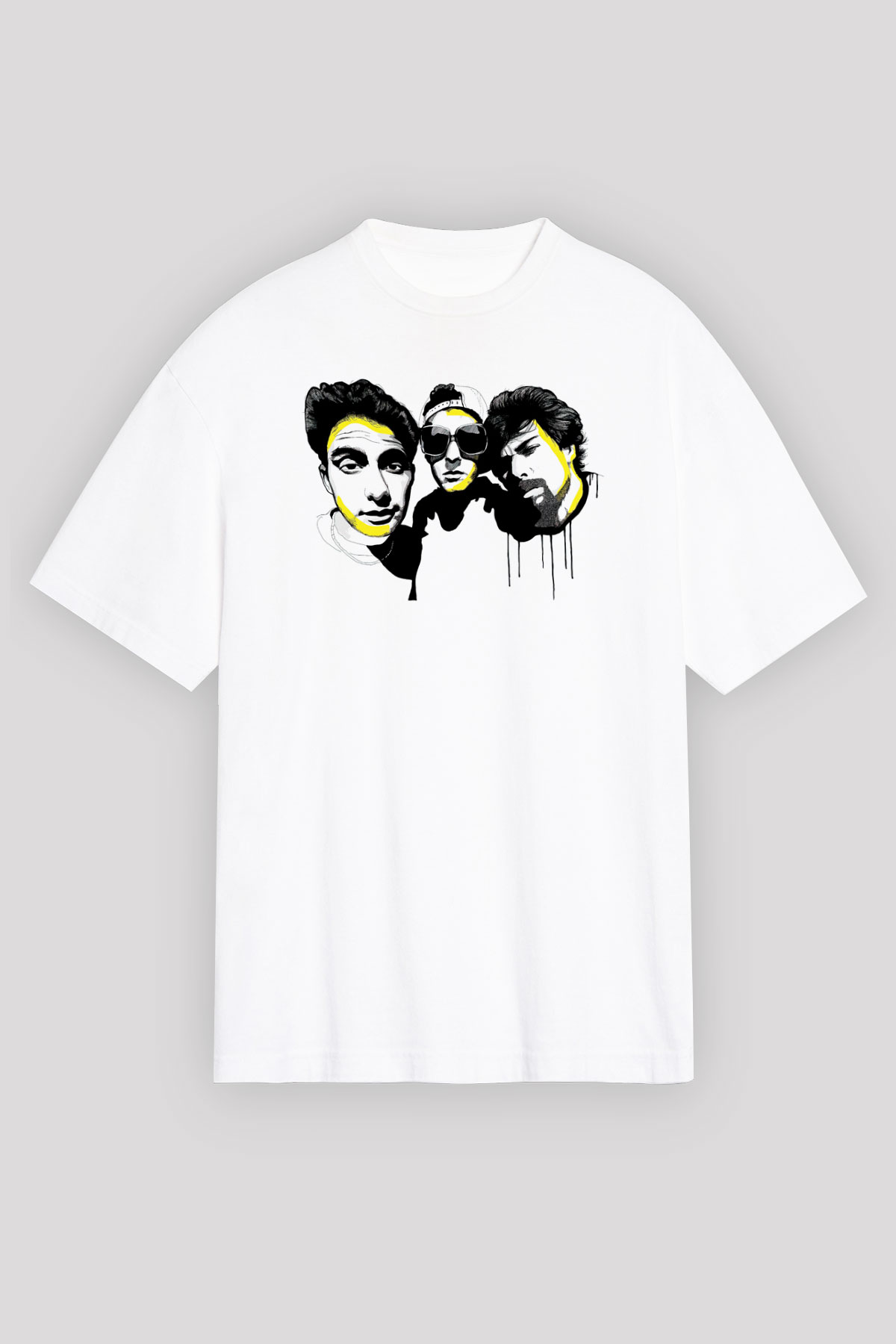 Beastie Boys Beyaz Unisex Oversize Tişört T-Shirt