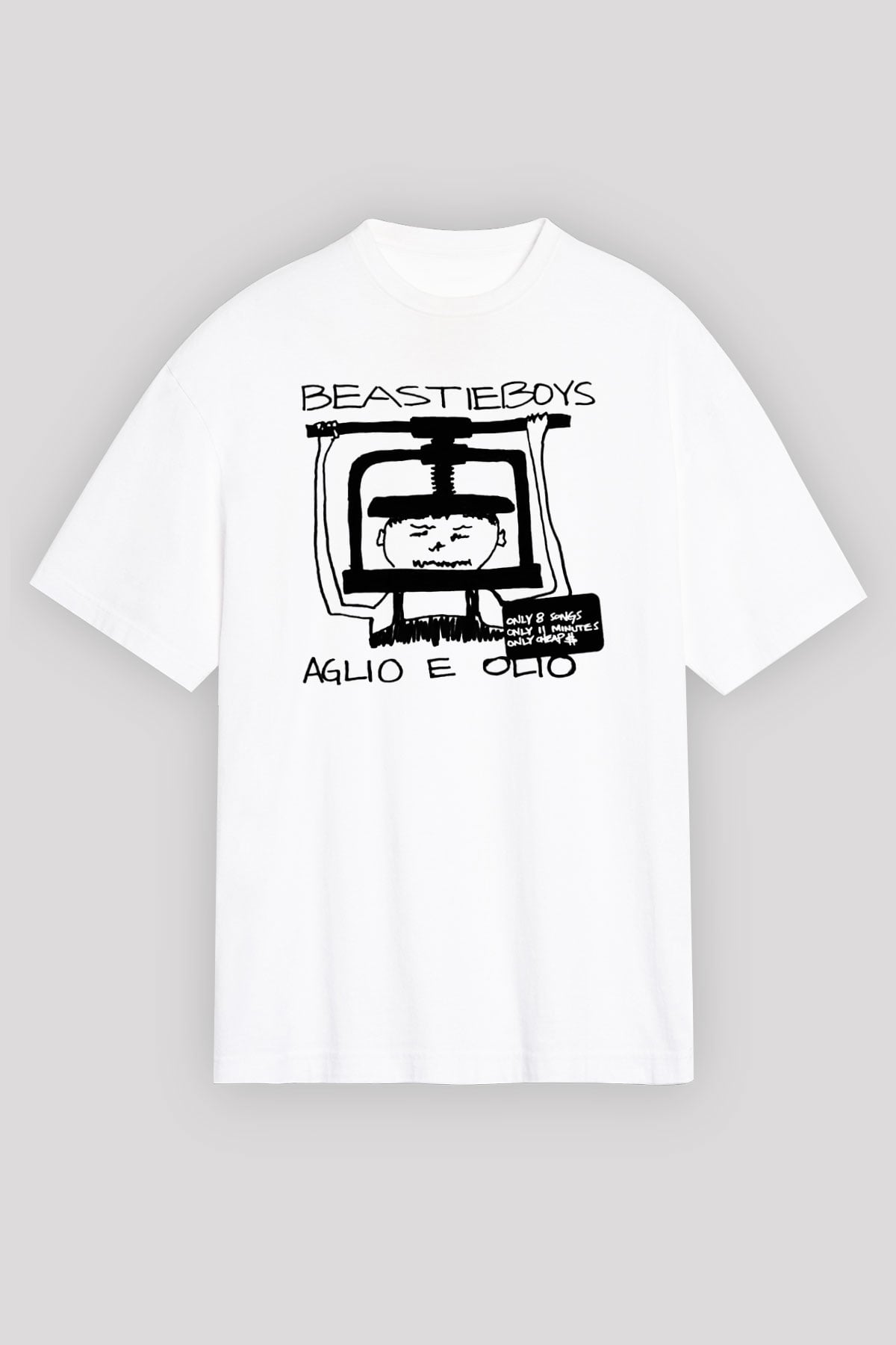 Beastie Boys Beyaz Unisex Oversize Tişört T-Shirt