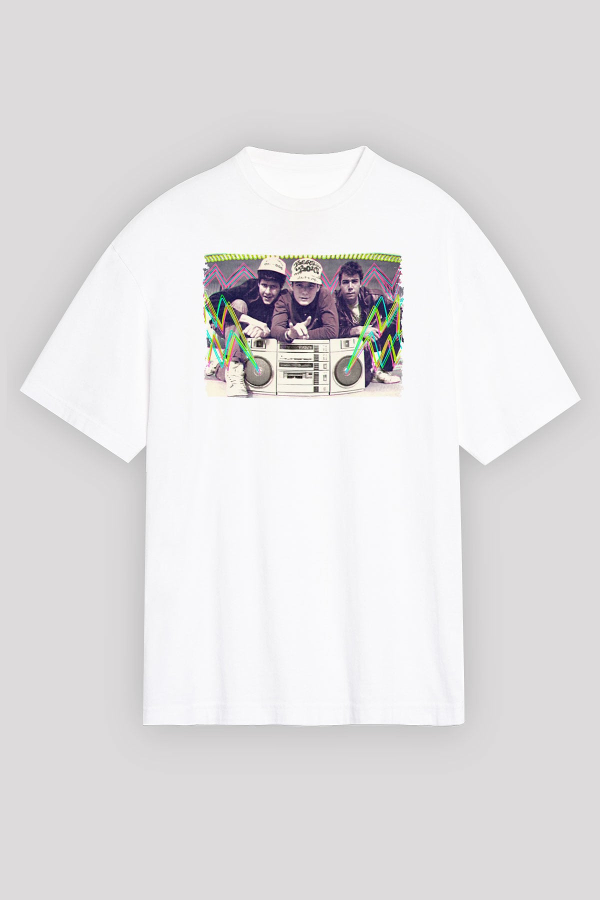 Beastie Boys Beyaz Oversize Tişört Oversize T-shirt - TişörtFabrikası