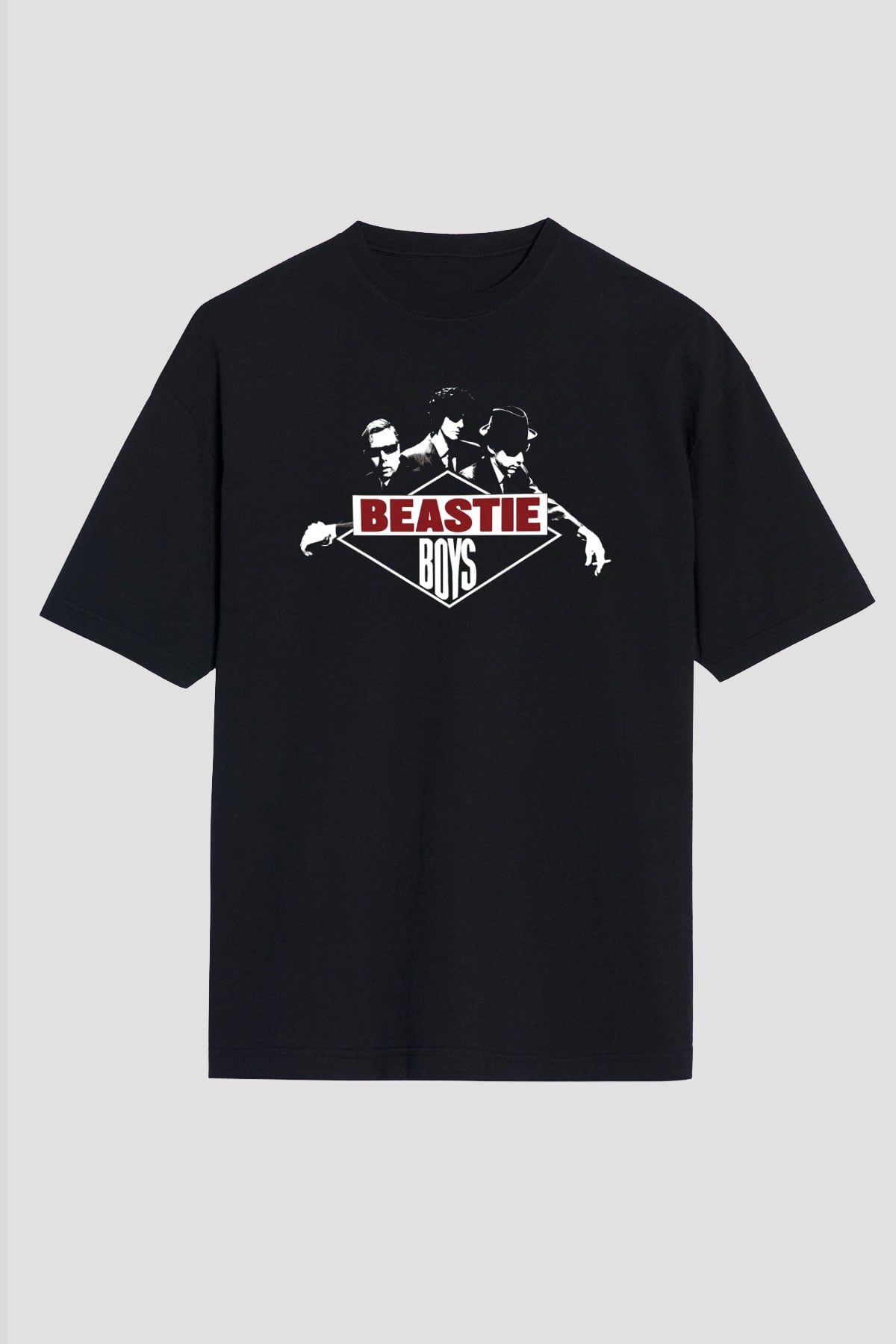 Beastie Boys Siyah Unisex Oversize Tişört T-Shirt