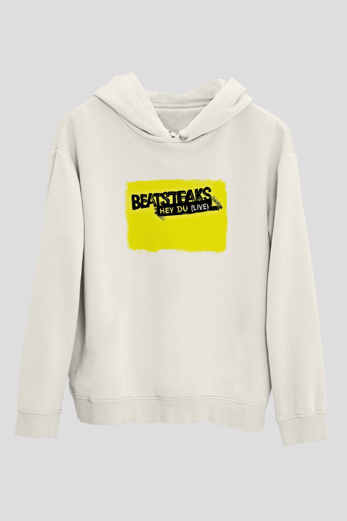 Beatsteaks Baskılı Unisex Beyaz Hoodie