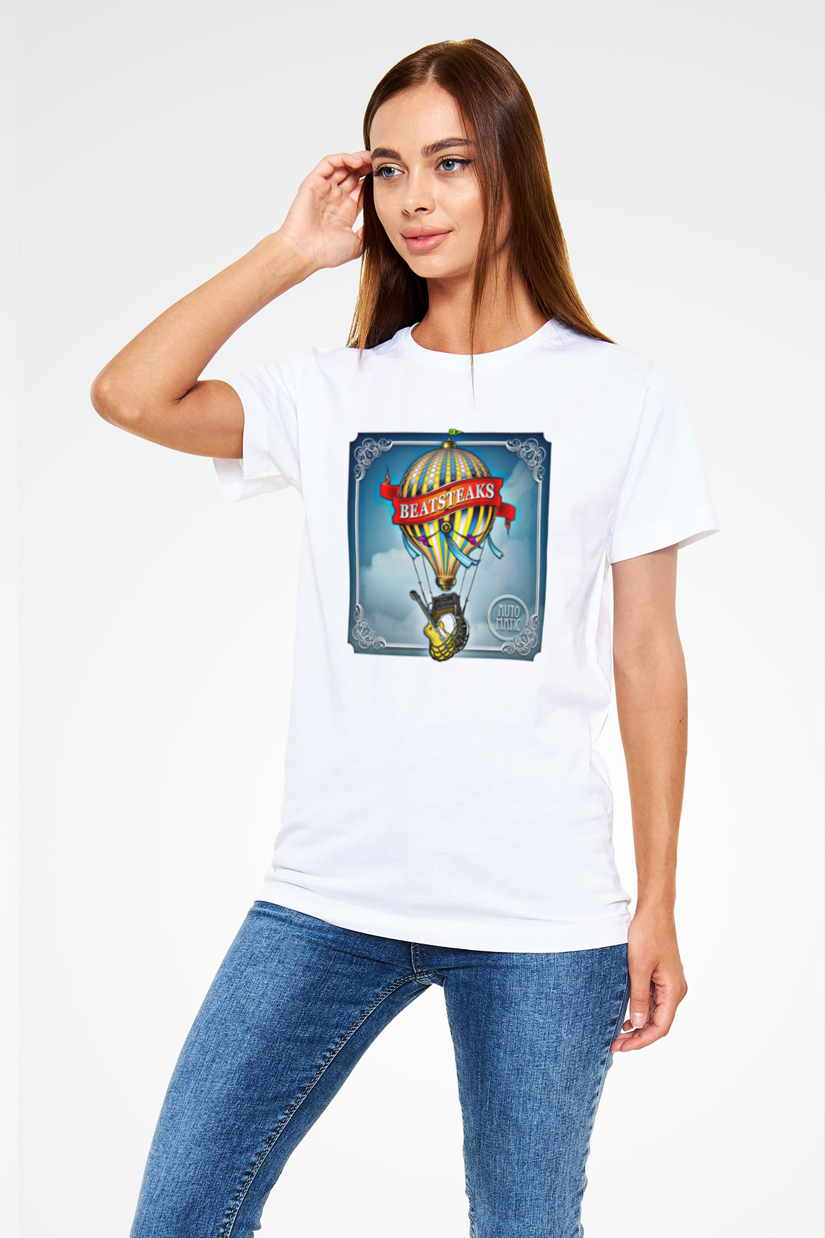 Beatsteaks Baskılı Unisex Beyaz Tişört