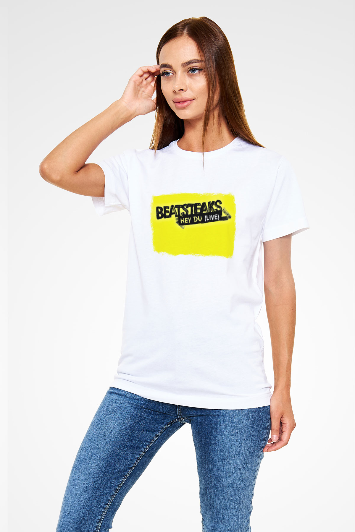 Beatsteaks Baskılı Unisex Beyaz Tişört