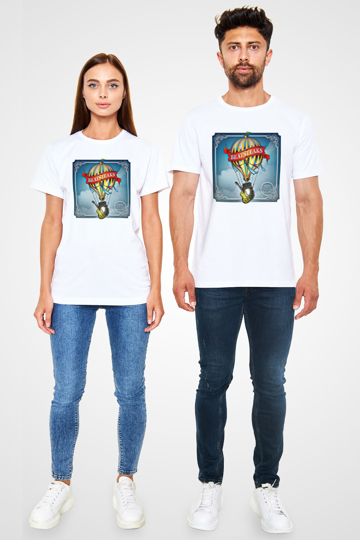 Beatsteaks Baskılı Unisex Beyaz Tişört