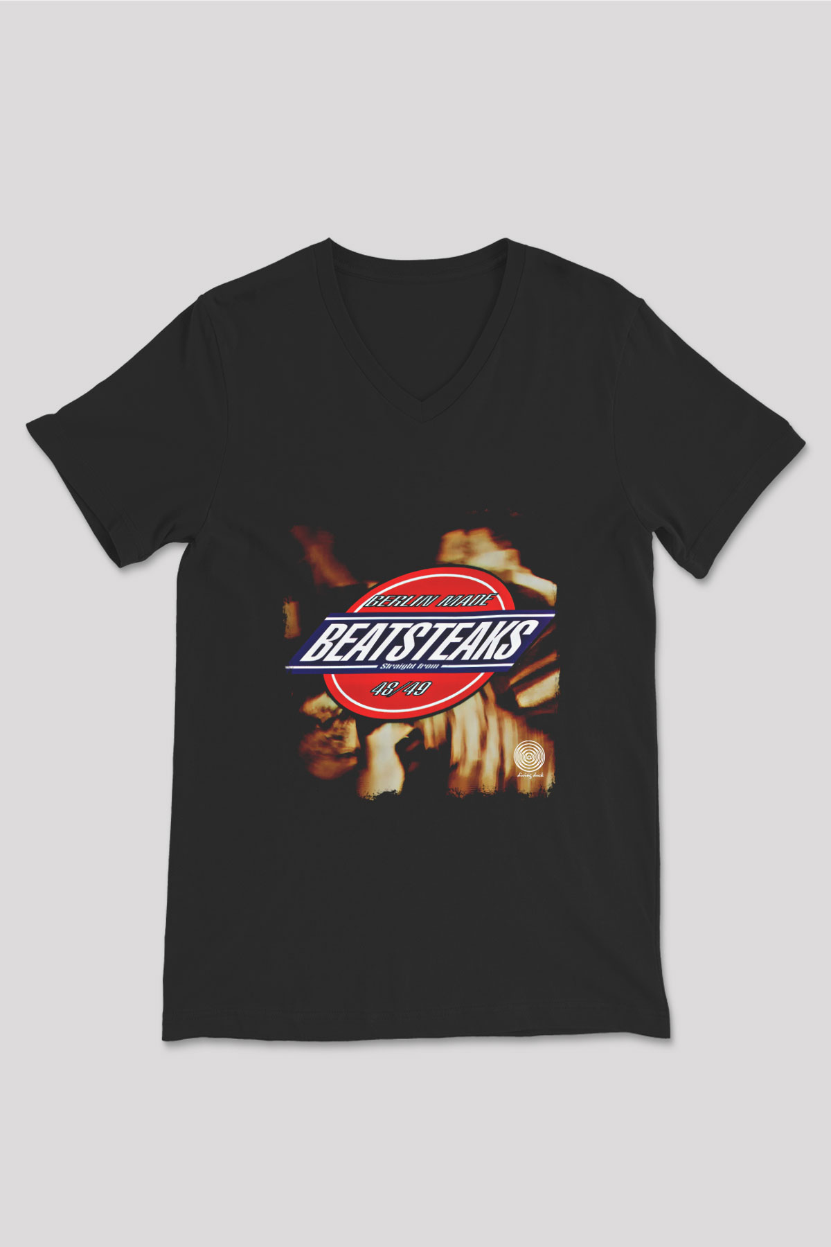 Beatsteaks Baskılı Unisex Siyah V Yaka Tişört