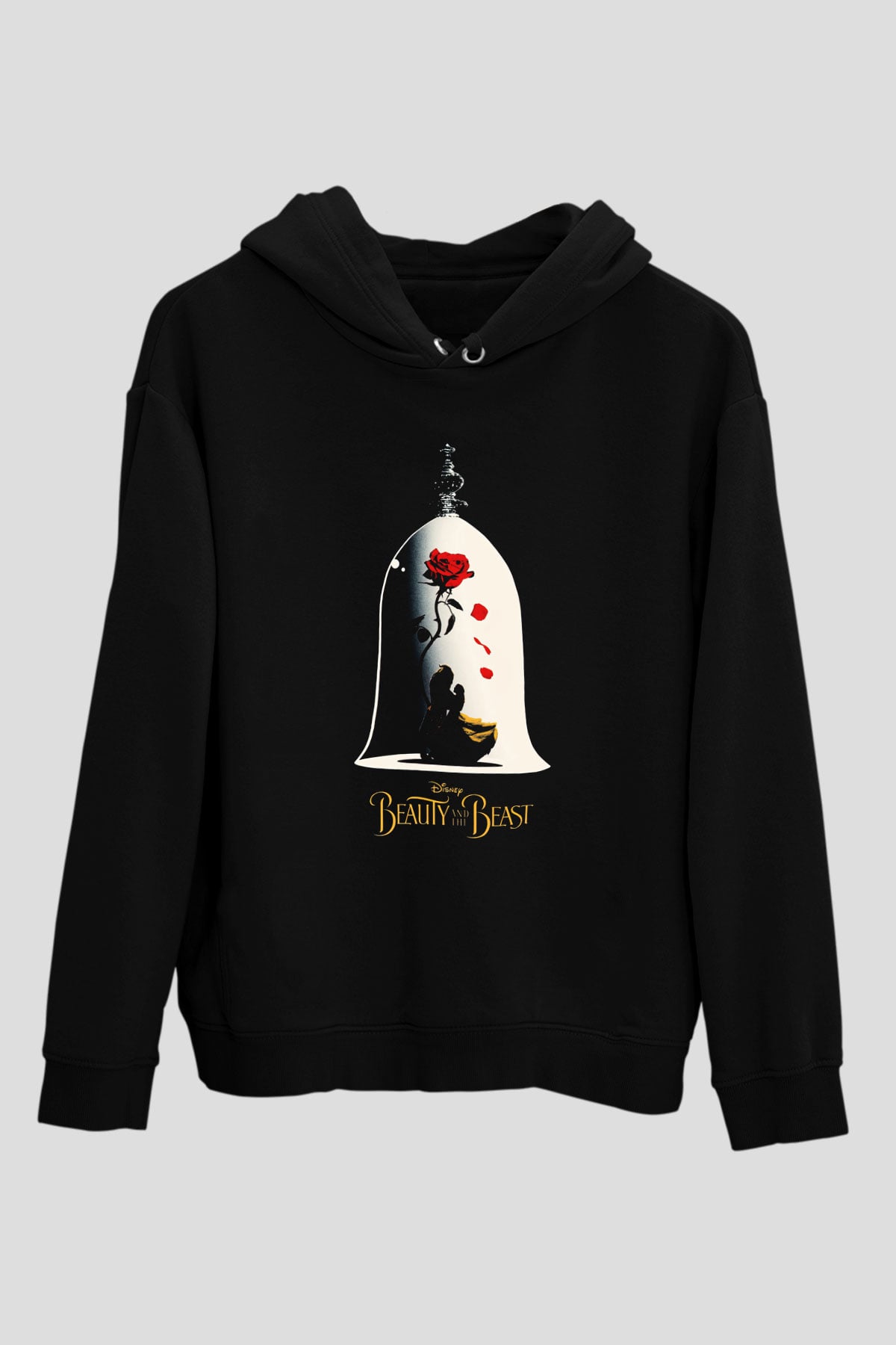 Beauty and the Beast Siyah Unisex Hoodie