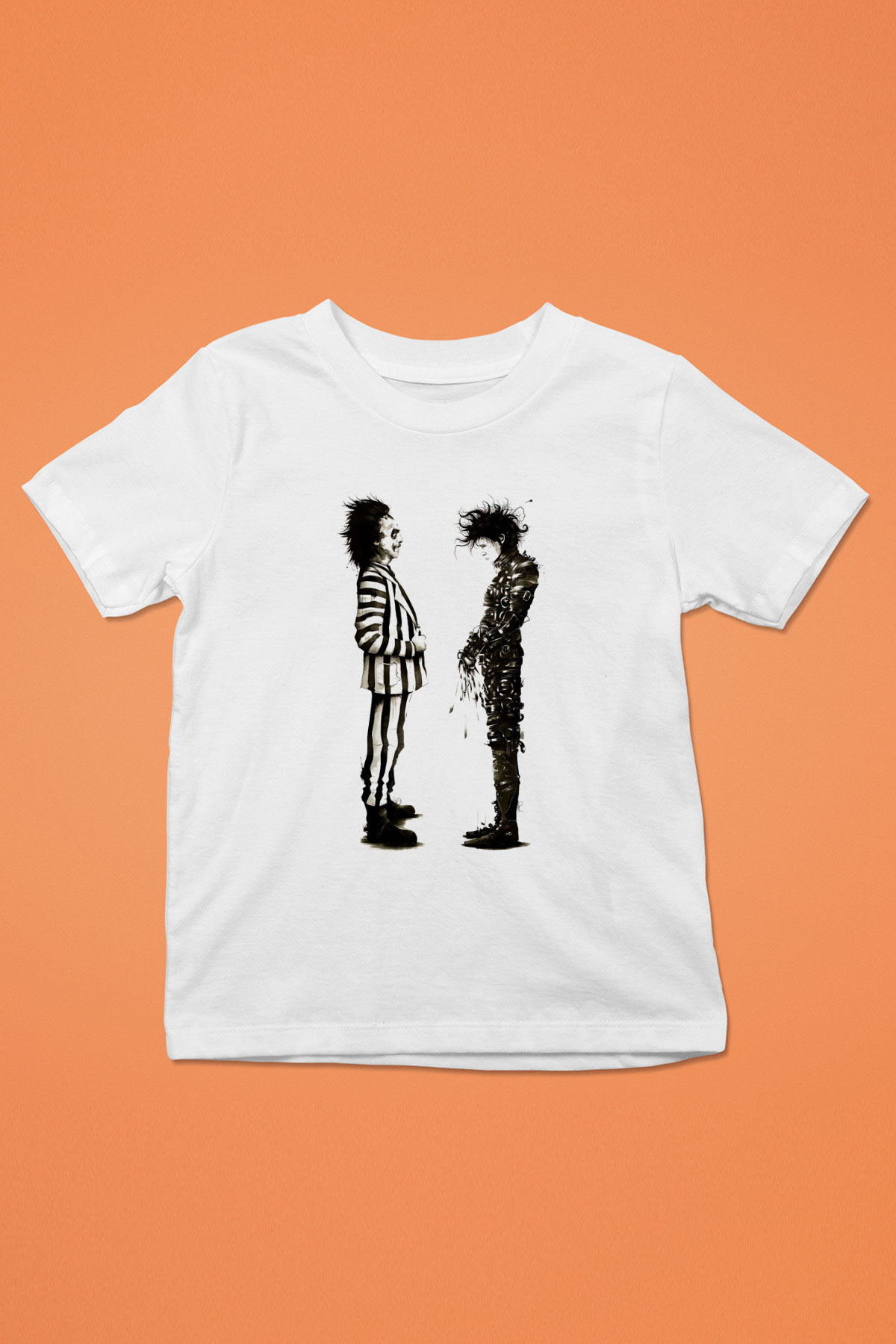 Beetlejuice Beterböcek Baskılı Beyaz Unisex Çocuk Tişört