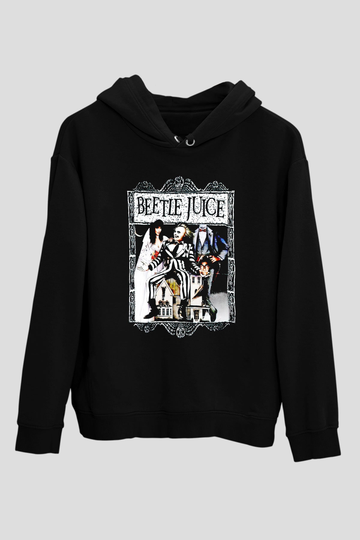 Beetlejuice Beterböcek Siyah Unisex Hoodie