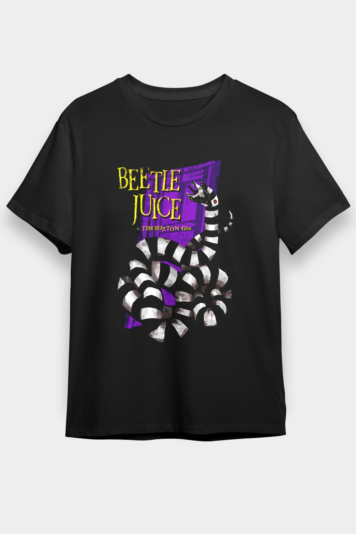 Beetlejuice Beterböcek Siyah Unisex Tişört