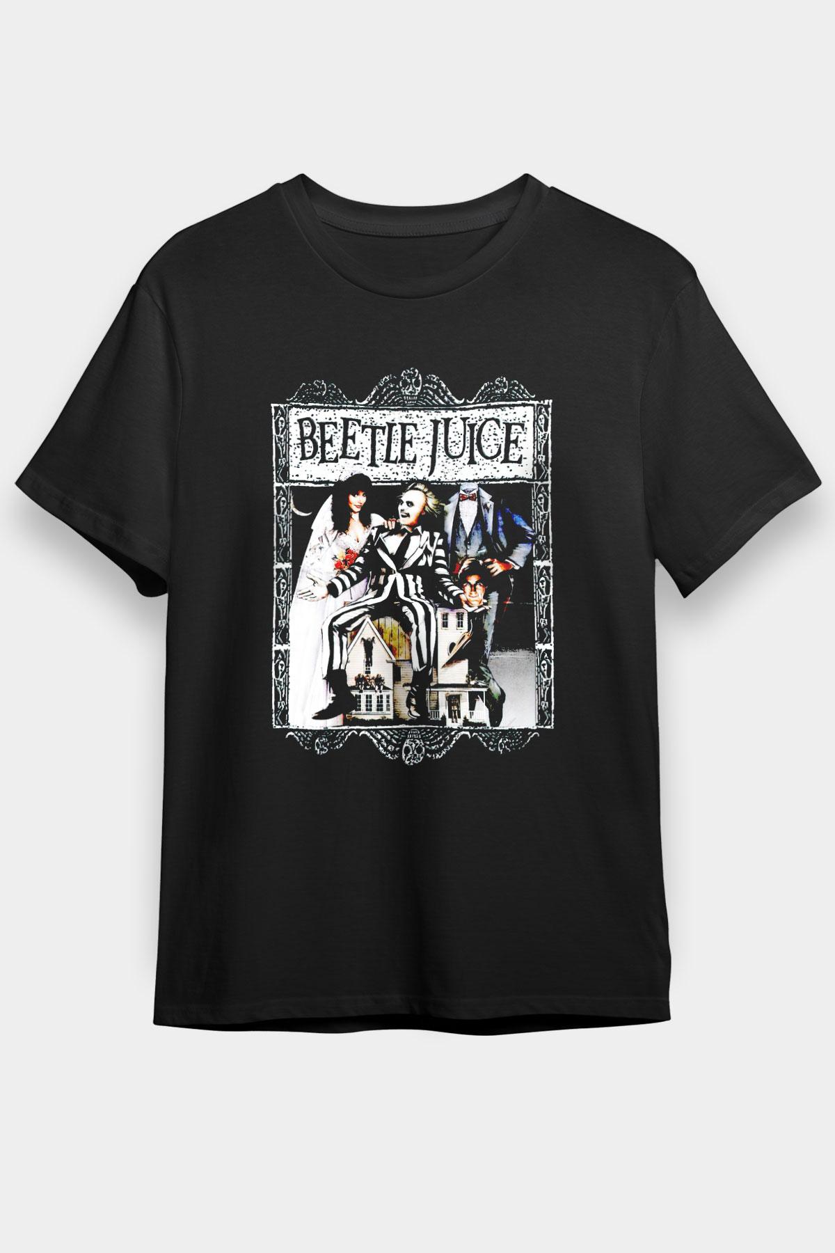 Beetlejuice Beterböcek Siyah Unisex Tişört