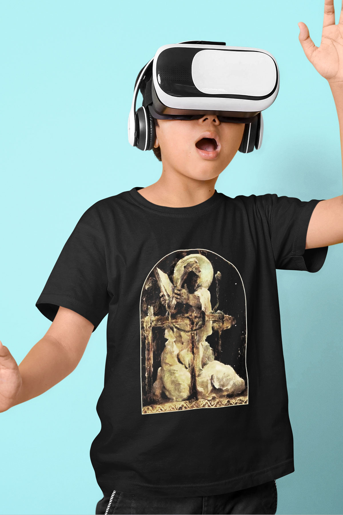 Behemoth Baskılı Siyah Unisex Çocuk Tişört