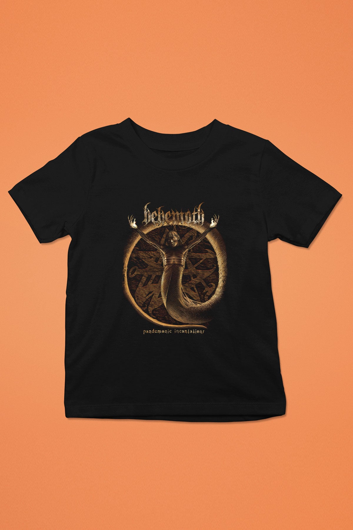Behemoth Baskılı Unisex Siyah Çocuk Tişört